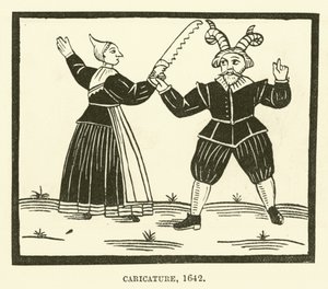 Caricature, 1642 - English School